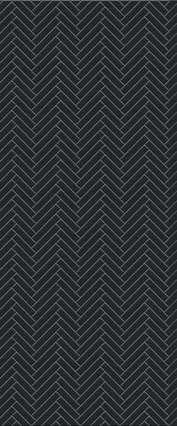 Grey Single Herringbone Tile Acrylic Shower Wall Panel 2440mm x 1220mm (3mm Thick) - CladdTech