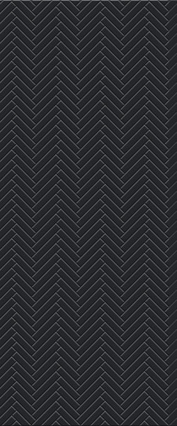 Grey Single Herringbone Tile Acrylic Shower Wall Panel 2440mm x 1220mm (3mm Thick) - CladdTech