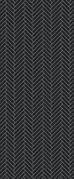 Grey Single Herringbone Tile Acrylic Shower Wall Panel 2440mm x 1220mm (3mm Thick) - CladdTech