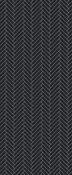 Grey Single Herringbone Tile Acrylic Shower Wall Panel 2440mm x 1220mm (3mm Thick) - CladdTech