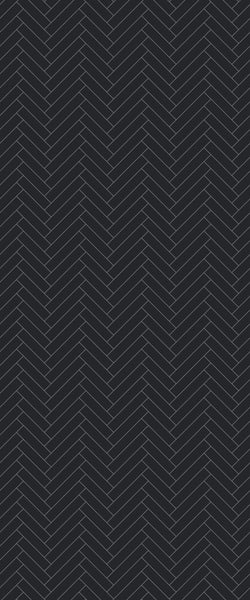 Grey Single Herringbone Tile Acrylic Shower Wall Panel 2440mm x 1220mm (3mm Thick) - CladdTech