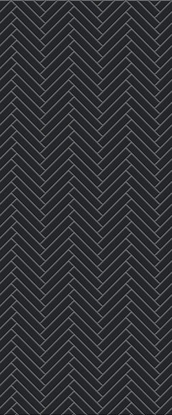 Grey Double Herringbone Tile Acrylic Shower Wall Panel 2440mm x 1220mm (3mm Thick) - CladdTech