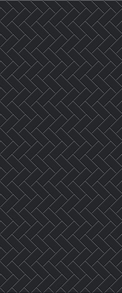 Grey Diagonal Herringbone Tile Acrylic Shower Wall Panel 2440mm x 1220mm (3mm Thick) - CladdTech