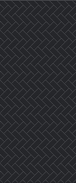 Grey Diagonal Herringbone Tile Acrylic Shower Wall Panel 2440mm x 1220mm (3mm Thick) - CladdTech