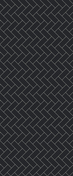 Grey Diagonal Herringbone Tile Acrylic Shower Wall Panel 2440mm x 1220mm (3mm Thick) - CladdTech