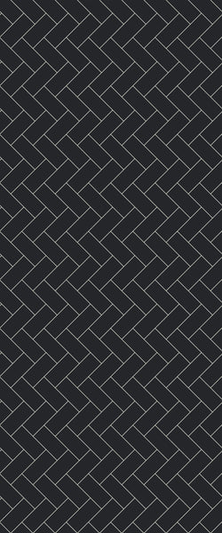 Grey Diagonal Herringbone Tile Acrylic Shower Wall Panel 2440mm x 1220mm (3mm Thick) - CladdTech
