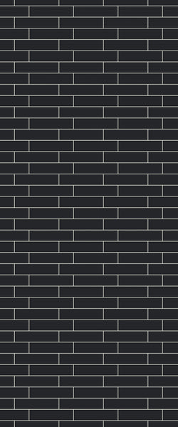 Grey Brickslips Acrylic Shower Wall Panel 2440mm x 1220mm (3mm Thick)