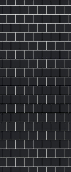 Grey Large Squares Acrylic Shower Wall Panel 2440mm x 1220mm (3mm Thick) - CladdTech