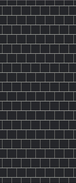 Grey Large Squares Acrylic Shower Wall Panel 2440mm x 1220mm (3mm Thick) - CladdTech