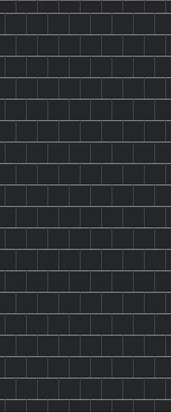 Grey Large Squares Acrylic Shower Wall Panel 2440mm x 1220mm (3mm Thick) - CladdTech