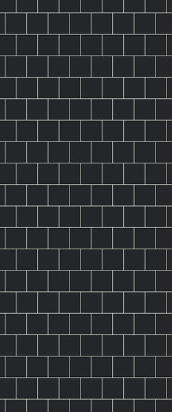 Grey Large Squares Acrylic Shower Wall Panel 2440mm x 1220mm (3mm Thick) - CladdTech