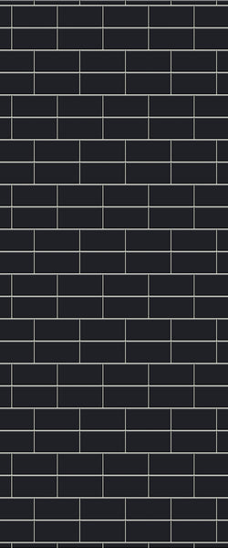 Grey Brickbond Acrylic Shower Wall Panel 2440mm x 1220mm (3mm Thick) - CladdTech