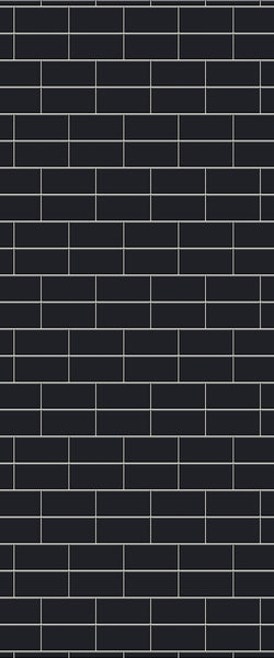 Grey Brickbond Acrylic Shower Wall Panel 2440mm x 1220mm (3mm Thick) - CladdTech