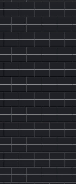 Grey Brickbond Acrylic Shower Wall Panel 2440mm x 1220mm (3mm Thick) - CladdTech