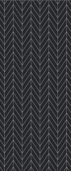 Grey Chevron Acrylic Shower Wall Panel 2440mm x 1220mm (3mm Thick) - CladdTech