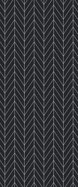 Grey Chevron Acrylic Shower Wall Panel 2440mm x 1220mm (3mm Thick) - CladdTech