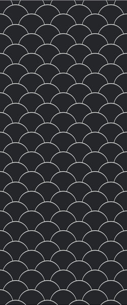Grey Fishscales Acrylic Shower Wall Panel 2440mm x 1220mm (3mm Thick) - CladdTech