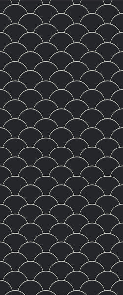 Grey Fishscales Acrylic Shower Wall Panel 2440mm x 1220mm (3mm Thick) - CladdTech