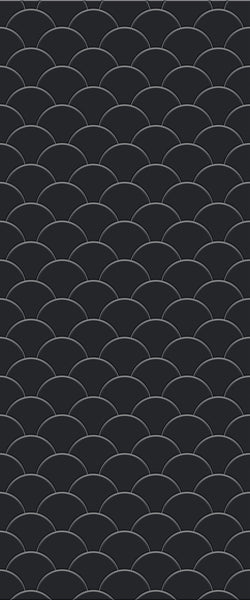 Grey Fishscales Acrylic Shower Wall Panel 2440mm x 1220mm (3mm Thick) - CladdTech