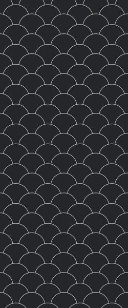 Grey Fishscales Acrylic Shower Wall Panel 2440mm x 1220mm (3mm Thick) - CladdTech
