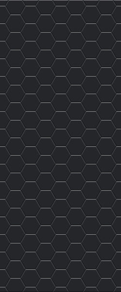 Grey Hexagon Acrylic Shower Wall Panel 2440mm x 1220mm (3mm Thick) - CladdTech