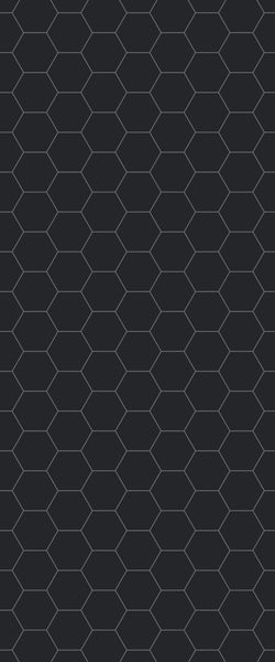 Grey Hexagon Acrylic Shower Wall Panel 2440mm x 1220mm (3mm Thick) - CladdTech