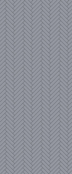Grey Single Herringbone Tile Acrylic Shower Wall Panel 2440mm x 1220mm (3mm Thick) - CladdTech