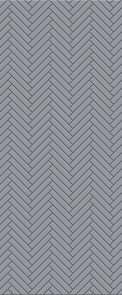 Grey Double Herringbone Tile Acrylic Shower Wall Panel 2440mm x 1220mm (3mm Thick) - CladdTech