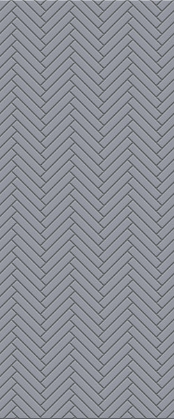 Grey Double Herringbone Tile Acrylic Shower Wall Panel 2440mm x 1220mm (3mm Thick) - CladdTech