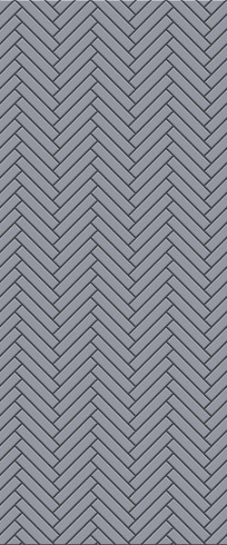 Grey Double Herringbone Tile Acrylic Shower Wall Panel 2440mm x 1220mm (3mm Thick) - CladdTech