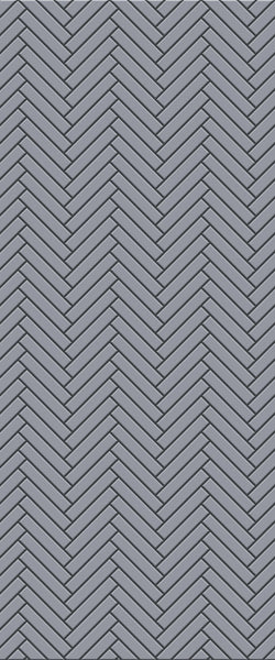 Grey Double Herringbone Tile Acrylic Shower Wall Panel 2440mm x 1220mm (3mm Thick) - CladdTech