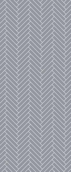 Grey Double Herringbone Tile Acrylic Shower Wall Panel 2440mm x 1220mm (3mm Thick) - CladdTech
