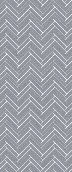 Grey Double Herringbone Tile Acrylic Shower Wall Panel 2440mm x 1220mm (3mm Thick) - CladdTech