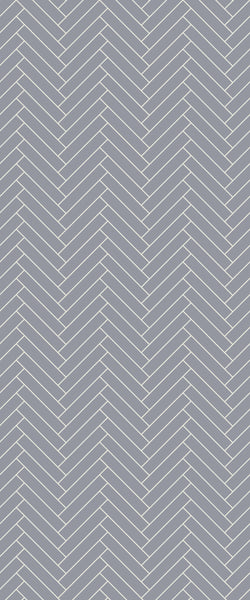 Grey Double Herringbone Tile Acrylic Shower Wall Panel 2440mm x 1220mm (3mm Thick) - CladdTech