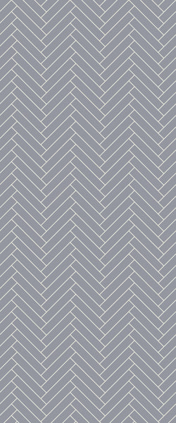 Grey Double Herringbone Tile Acrylic Shower Wall Panel 2440mm x 1220mm (3mm Thick) - CladdTech