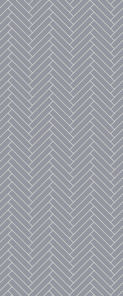 Grey Double Herringbone Tile Acrylic Shower Wall Panel 2440mm x 1220mm (3mm Thick) - CladdTech