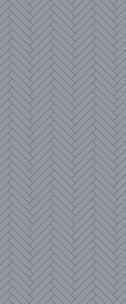 Grey Double Herringbone Tile Acrylic Shower Wall Panel 2440mm x 1220mm (3mm Thick) - CladdTech