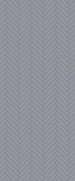 Grey Double Herringbone Tile Acrylic Shower Wall Panel 2440mm x 1220mm (3mm Thick) - CladdTech