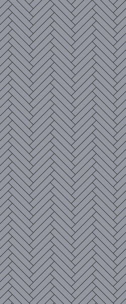 Grey Double Herringbone Tile Acrylic Shower Wall Panel 2440mm x 1220mm (3mm Thick) - CladdTech