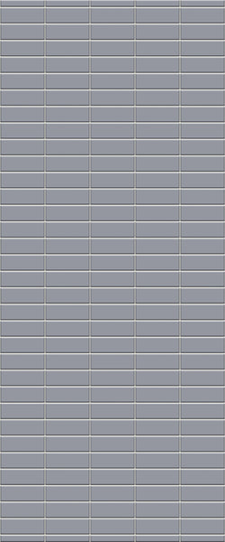 Grey Horizontal Block Acrylic Shower Wall Panel 2440mm x 1220mm (3mm Thick) - CladdTech