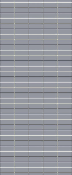 Grey Horizontal Block Acrylic Shower Wall Panel 2440mm x 1220mm (3mm Thick) - CladdTech