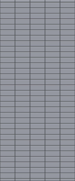 Grey Horizontal Block Acrylic Shower Wall Panel 2440mm x 1220mm (3mm Thick) - CladdTech