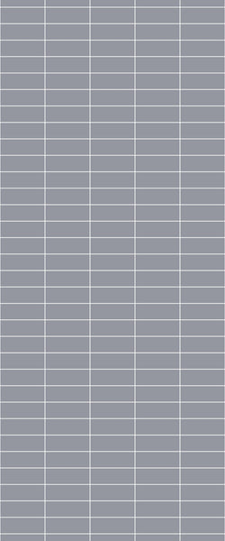 Grey Horizontal Block Acrylic Shower Wall Panel 2440mm x 1220mm (3mm Thick) - CladdTech