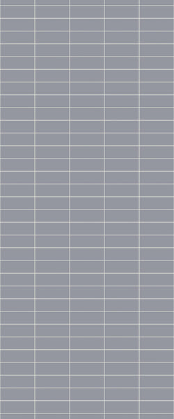 Grey Horizontal Block Acrylic Shower Wall Panel 2440mm x 1220mm (3mm Thick) - CladdTech