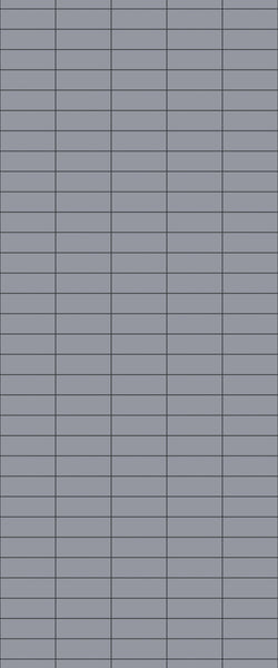 Grey Horizontal Block Acrylic Shower Wall Panel 2440mm x 1220mm (3mm Thick) - CladdTech