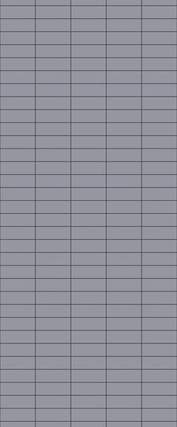Grey Horizontal Block Acrylic Shower Wall Panel 2440mm x 1220mm (3mm Thick) - CladdTech
