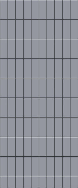 Grey Vertical Block Acrylic Shower Wall Panel 2440mm x 1220mm (3mm Thick) - CladdTech