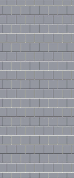 Grey Large Squares Acrylic Shower Wall Panel 2440mm x 1220mm (3mm Thick) - CladdTech