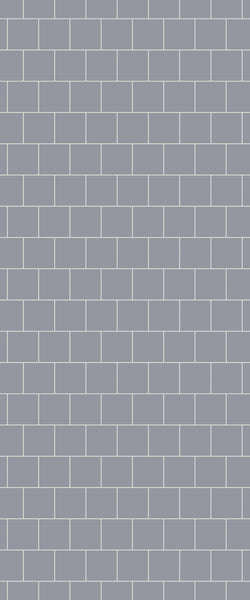 Grey Large Squares Acrylic Shower Wall Panel 2440mm x 1220mm (3mm Thick) - CladdTech