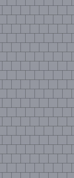 Grey Large Squares Acrylic Shower Wall Panel 2440mm x 1220mm (3mm Thick) - CladdTech